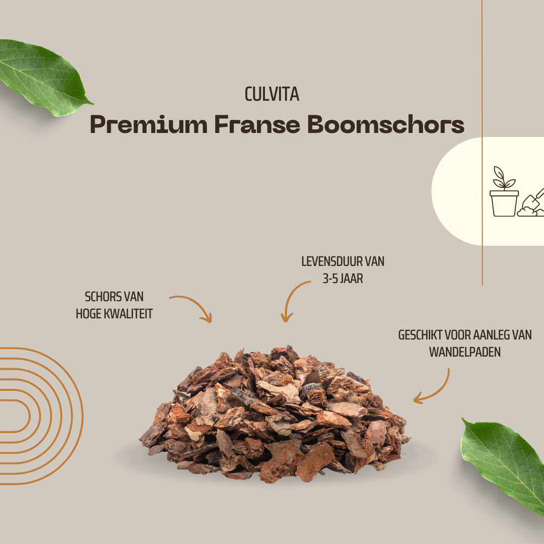 Culvita - Premium French Bark Ground Cover - 40 L