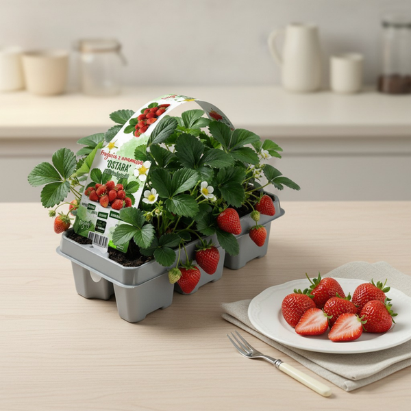 Biologische aardbeiplanten - Fragaria x ananassa